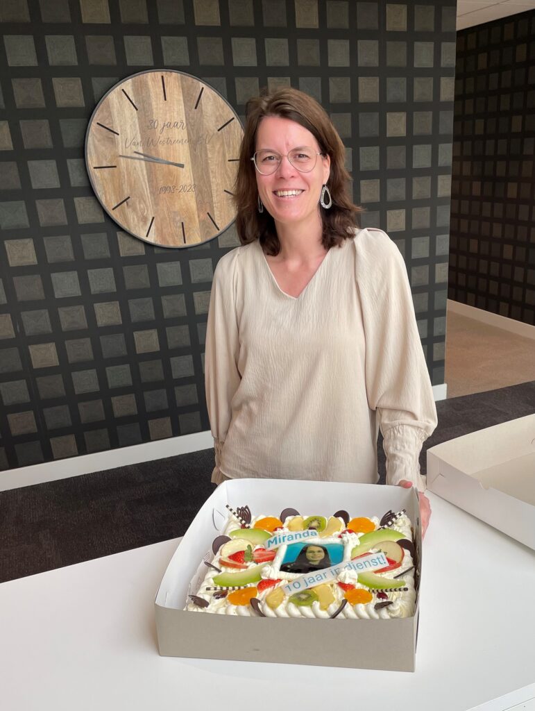 Miranda 10 jaar in dienst